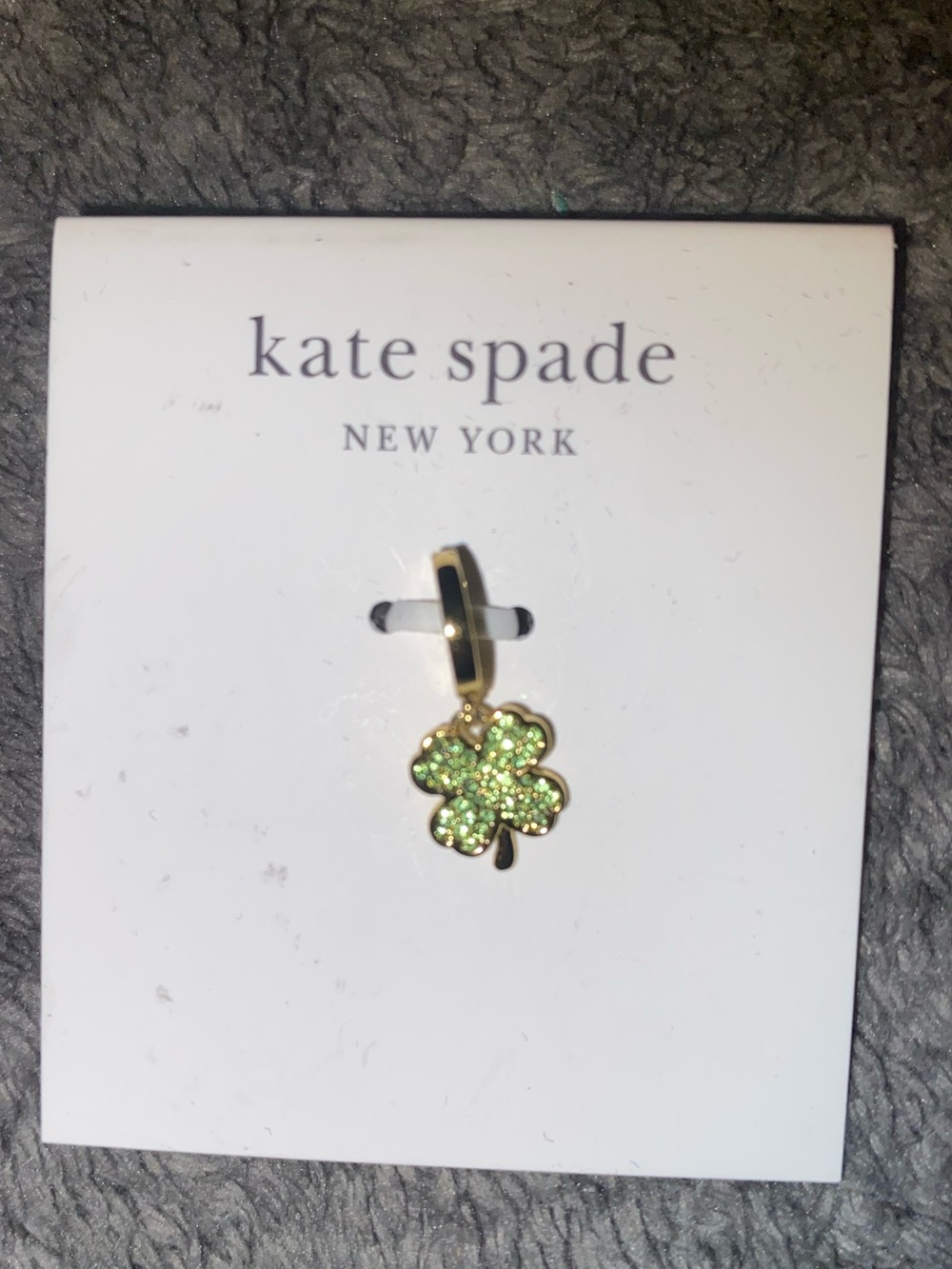 BNWT Kate Spade New York One in a Million 4 Leaf Clover Charm $50 - Picture 3 of 4